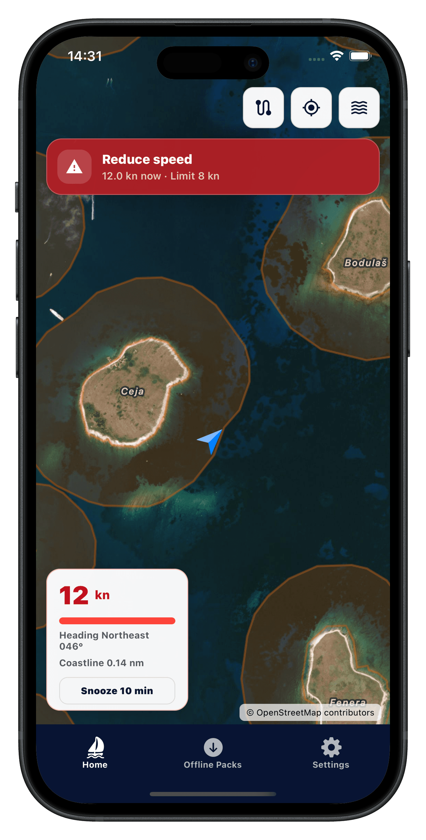 Shorewise home screen