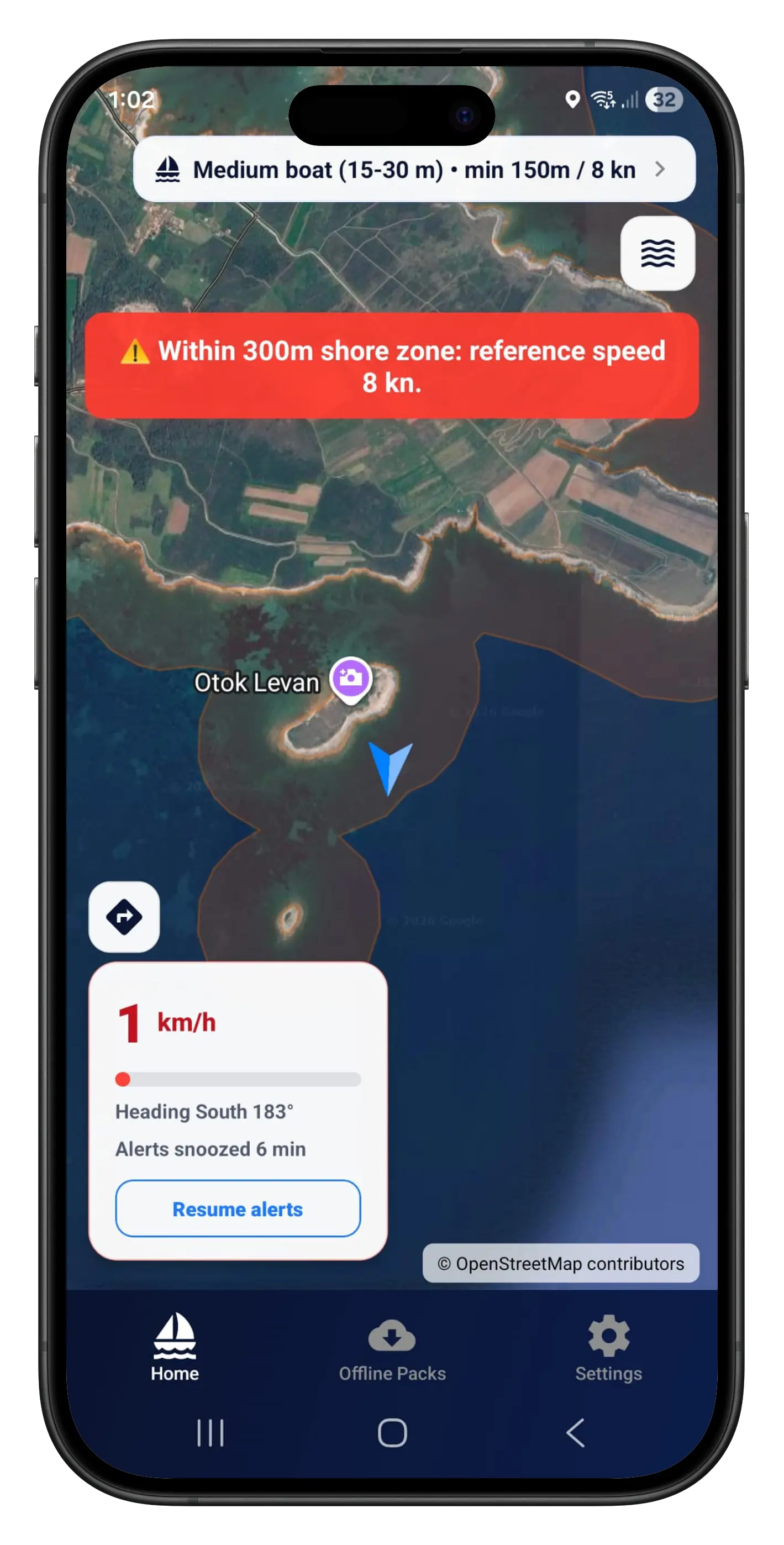 Shorewise home screen