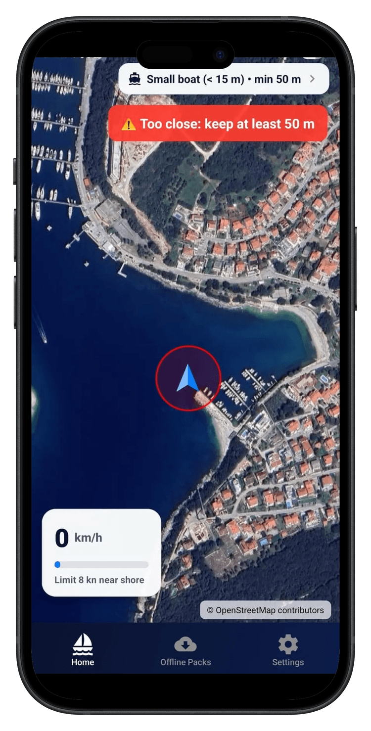 Shorewise home screen