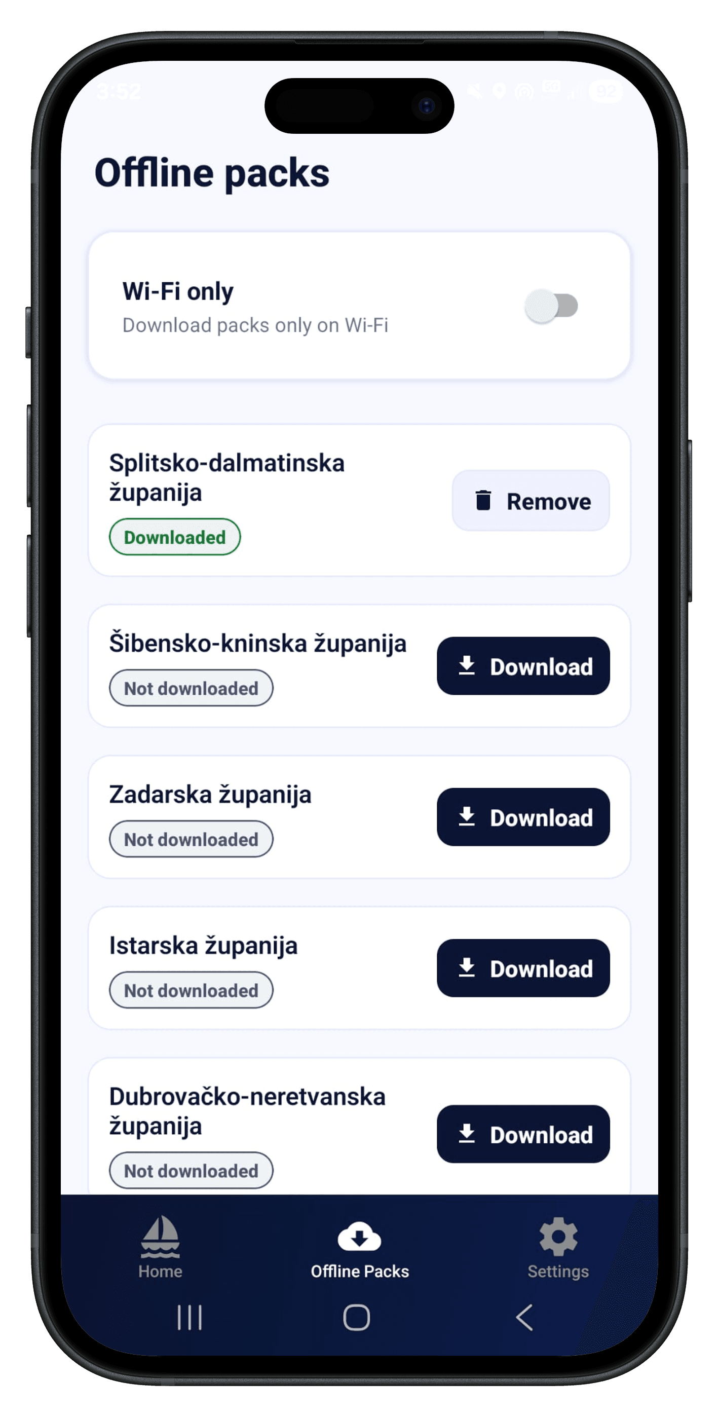 Shorewise county coastline packs screen